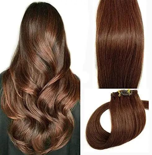 15-22 inch Clip in Human Hair Extensions - 7pc Set - Image 10