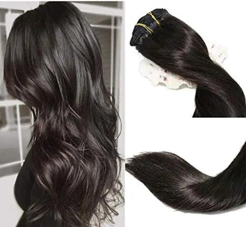 15-22 inch Clip in Human Hair Extensions - 7pc Set - Image 15