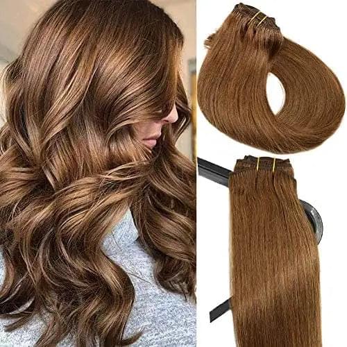 15-22 inch Clip in Human Hair Extensions - 7pc Set - Image 16