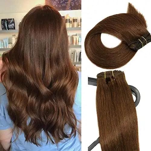 15-22 inch Clip in Human Hair Extensions - 7pc Set - Image 19