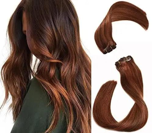 15-22 inch Clip in Human Hair Extensions - 7pc Set - Image 21