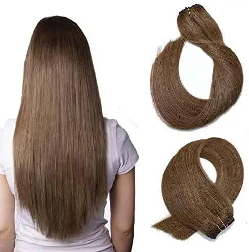 15-22 inch Clip in Human Hair Extensions - 7pc Set - Image 22