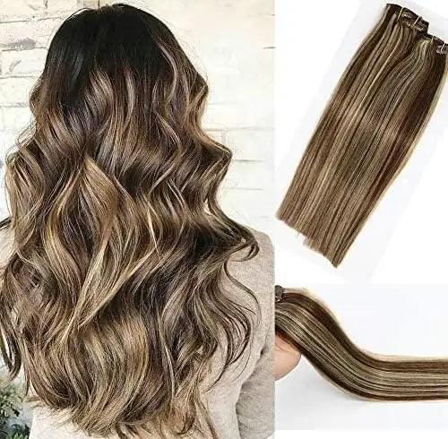 15-22 inch Clip in Human Hair Extensions - 7pc Set - Image 23