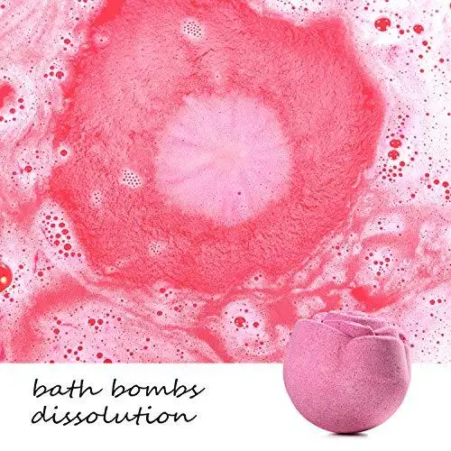 6 Piece Rose Handmade Natural Bath Bomb Kit - Image 3