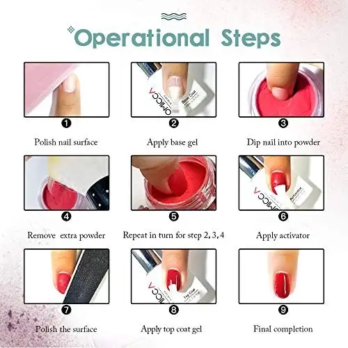 Acrylic Nail Dipping Powder Rainbow Color Set - Image 7