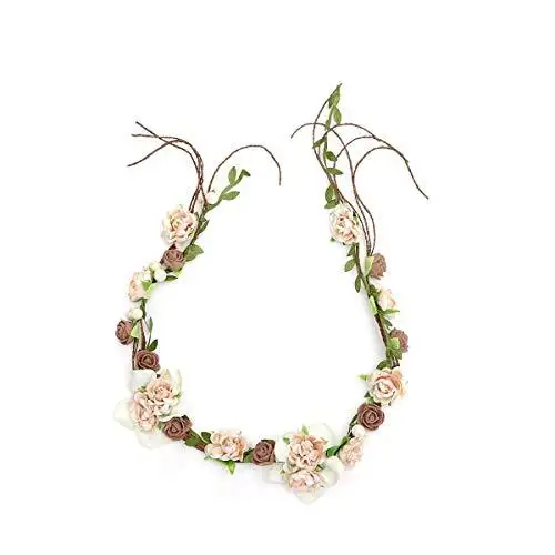 Aesthetic Rattan Flower Vine Crown Tiara Hair Accessory - Image 11
