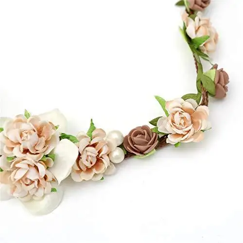 Aesthetic Rattan Flower Vine Crown Tiara Hair Accessory - Image 12