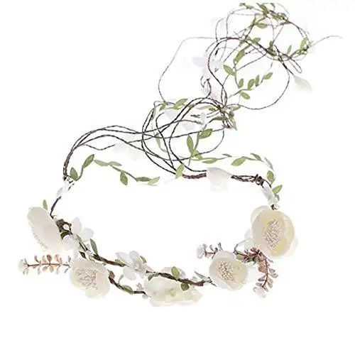 Aesthetic Rattan Flower Vine Crown Tiara Hair Accessory - Image 17