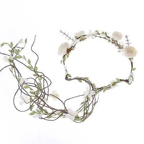 Aesthetic Rattan Flower Vine Crown Tiara Hair Accessory - Image 21