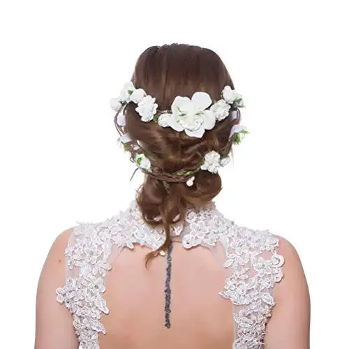 Aesthetic Rattan Flower Vine Crown Tiara Hair Accessory - Image 27