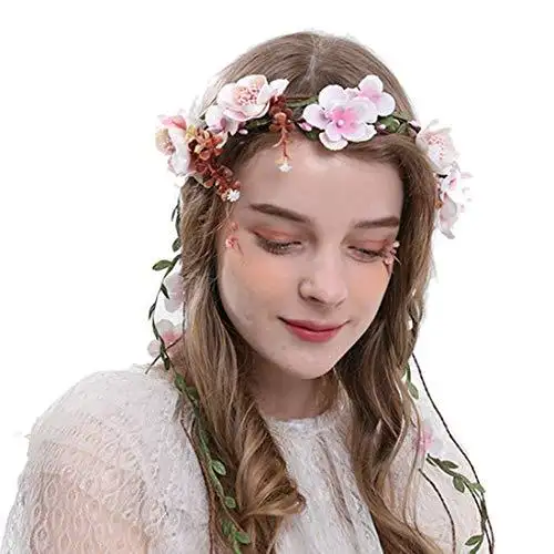 Aesthetic Rattan Flower Vine Crown Tiara Hair Accessory - Image 29