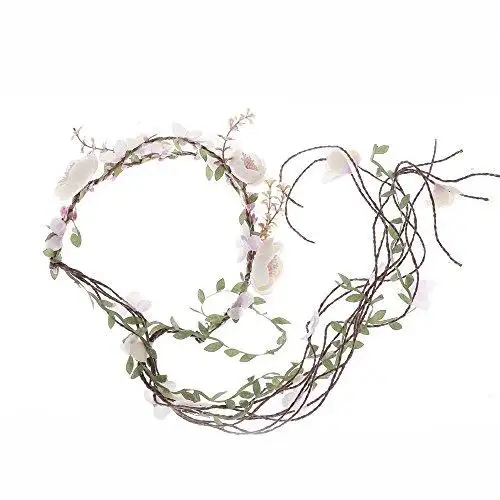 Aesthetic Rattan Flower Vine Crown Tiara Hair Accessory - Image 30