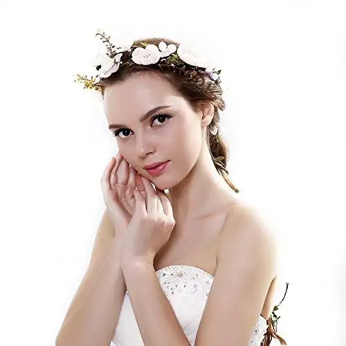 Aesthetic Rattan Flower Vine Crown Tiara Hair Accessory - Image 31