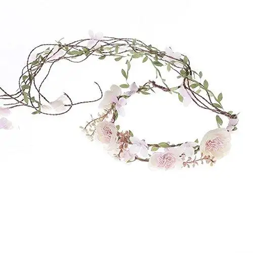 Aesthetic Rattan Flower Vine Crown Tiara Hair Accessory - Image 32
