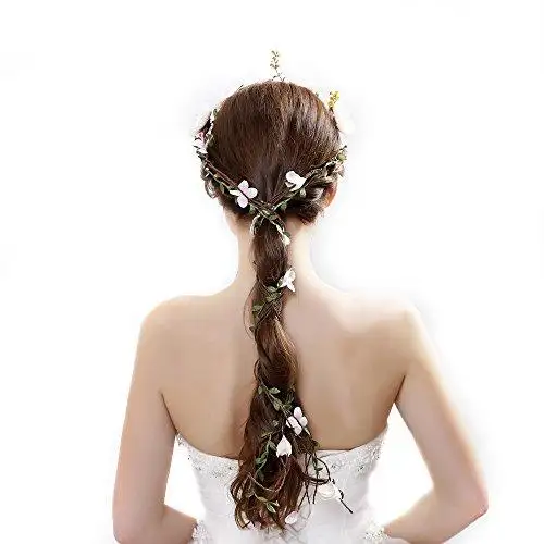 Aesthetic Rattan Flower Vine Crown Tiara Hair Accessory - Image 34