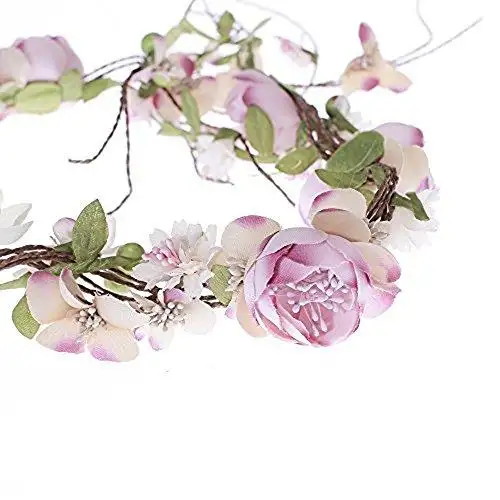 Aesthetic Rattan Flower Vine Crown Tiara Hair Accessory - Image 38