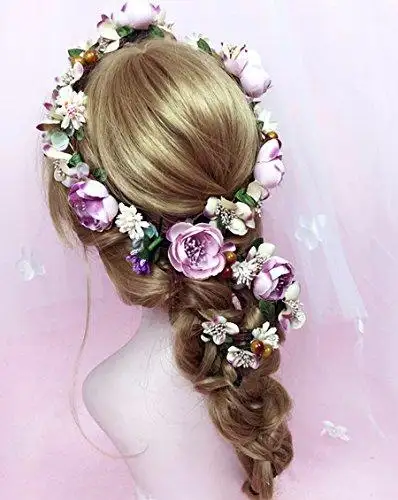 Aesthetic Rattan Flower Vine Crown Tiara Hair Accessory - Image 39