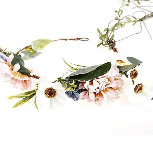 Aesthetic Rattan Flower Vine Crown Tiara Hair Accessory - Image 4