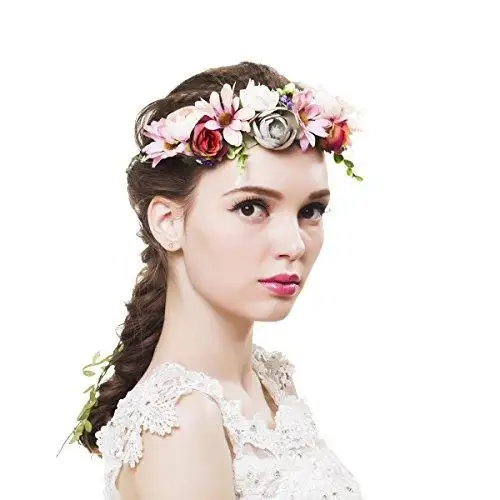 Aesthetic Rattan Flower Vine Crown Tiara Hair Accessory - Image 40