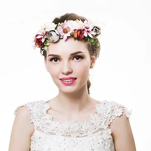 Aesthetic Rattan Flower Vine Crown Tiara Hair Accessory - Image 43