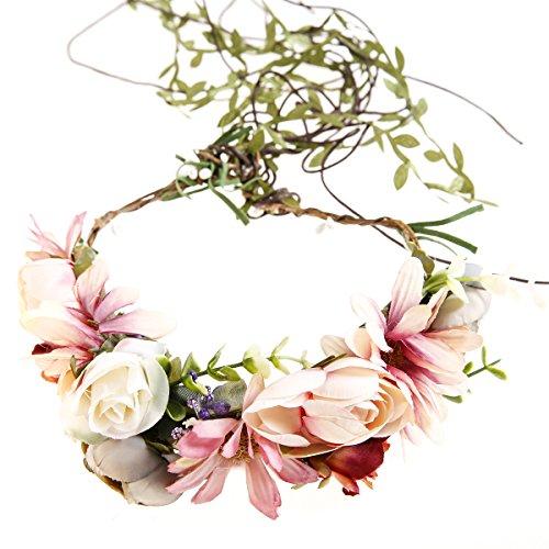 Aesthetic Rattan Flower Vine Crown Tiara Hair Accessory - Image 46