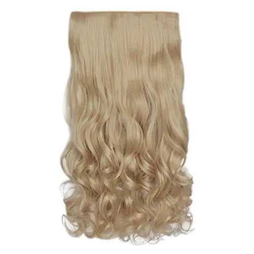 3/4 Curly Wavy Clips in on Synthetic Hair Extensions - Image 13