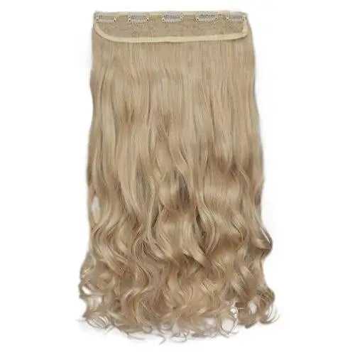 3/4 Curly Wavy Clips in on Synthetic Hair Extensions - Image 14