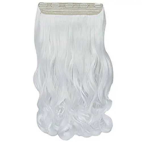 3/4 Curly Wavy Clips in on Synthetic Hair Extensions - Image 17
