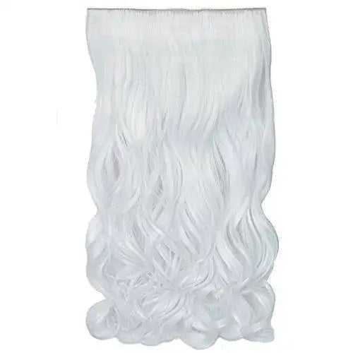 3/4 Curly Wavy Clips in on Synthetic Hair Extensions - Image 19
