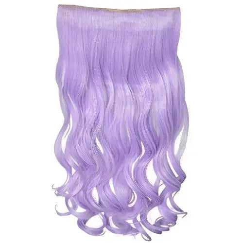 3/4 Curly Wavy Clips in on Synthetic Hair Extensions - Image 27