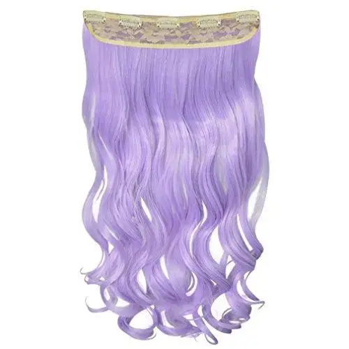 3/4 Curly Wavy Clips in on Synthetic Hair Extensions - Image 28