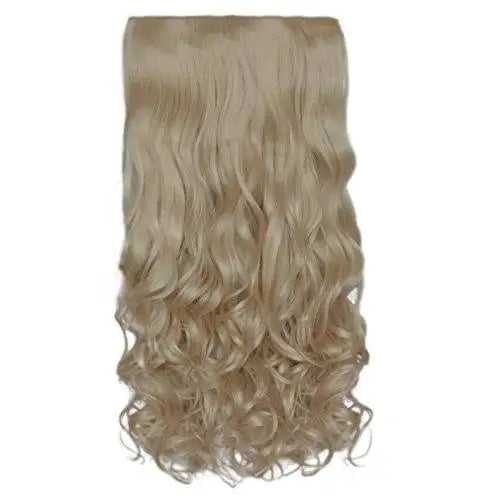 3/4 Curly Wavy Clips in on Synthetic Hair Extensions - Image 39