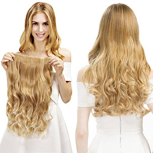 3/4 Curly Wavy Clips in on Synthetic Hair Extensions - Image 46