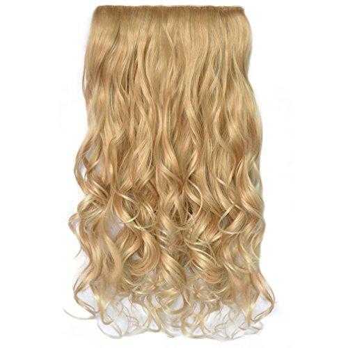 3/4 Curly Wavy Clips in on Synthetic Hair Extensions - Image 47