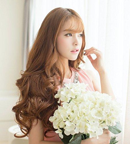 3/4 Curly Wavy Clips in on Synthetic Hair Extensions - Image 57