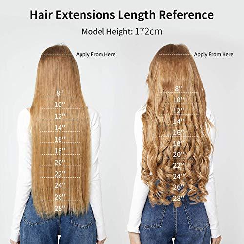 3/4 Curly Wavy Clips in on Synthetic Hair Extensions - Image 62