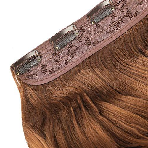 3/4 Curly Wavy Clips in on Synthetic Hair Extensions - Image 63