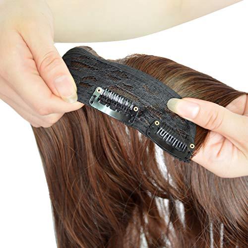 3/4 Curly Wavy Clips in on Synthetic Hair Extensions - Image 69