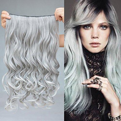 3/4 Curly Wavy Clips in on Synthetic Hair Extensions - Image 74