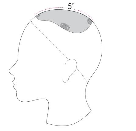 EasiPart Human Hair XL - 12 Inches Hairpiece Topper - Image 9