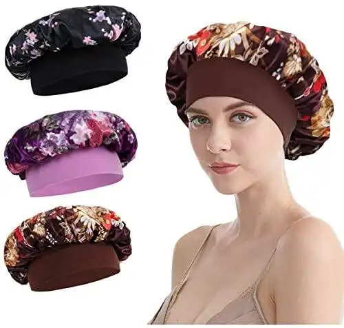 Satin Sleep Cap - 4pc Set - Image 10