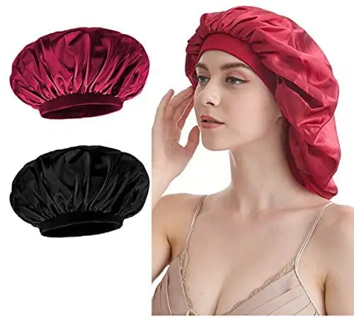 Satin Sleep Cap - 4pc Set - Image 8