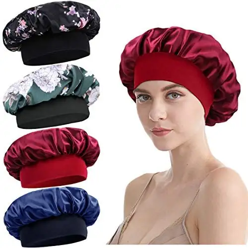 Satin Sleep Cap - 4pc Set - Image 9
