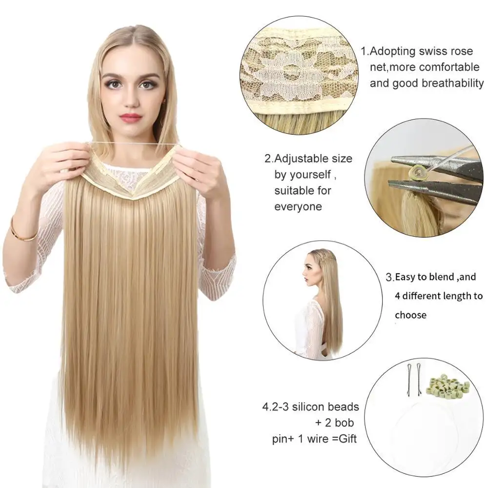 Invisible Wire Halo Hair Extension - Image 3