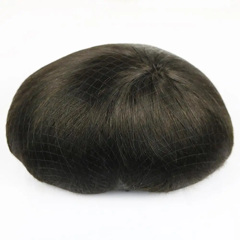 Mono Lace Human Hair Toupee For Men - Image 4