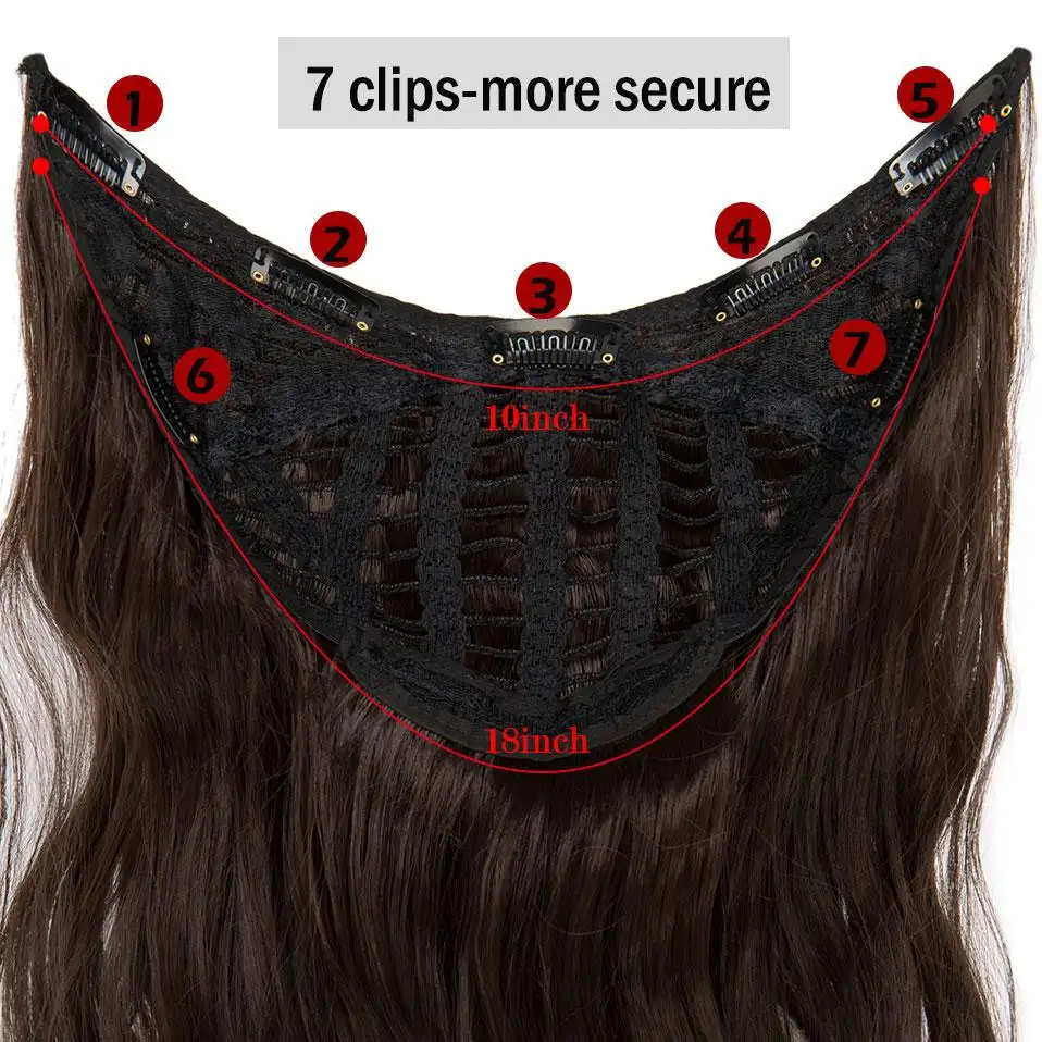 One-piece U Part Clip In Hair Extension - Image 4