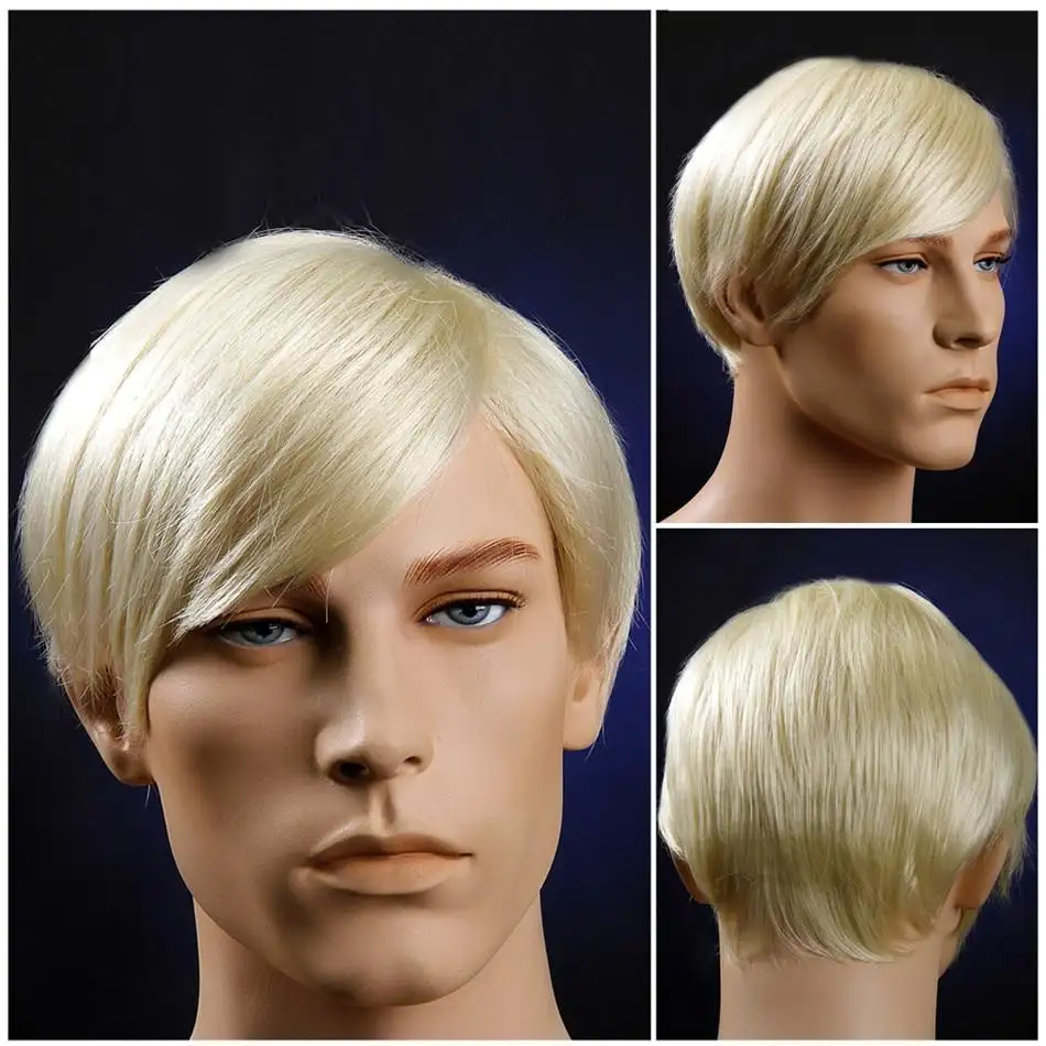 Parker - Heat Resistant 6 Inch Short Straight Men's Wig - Image 3