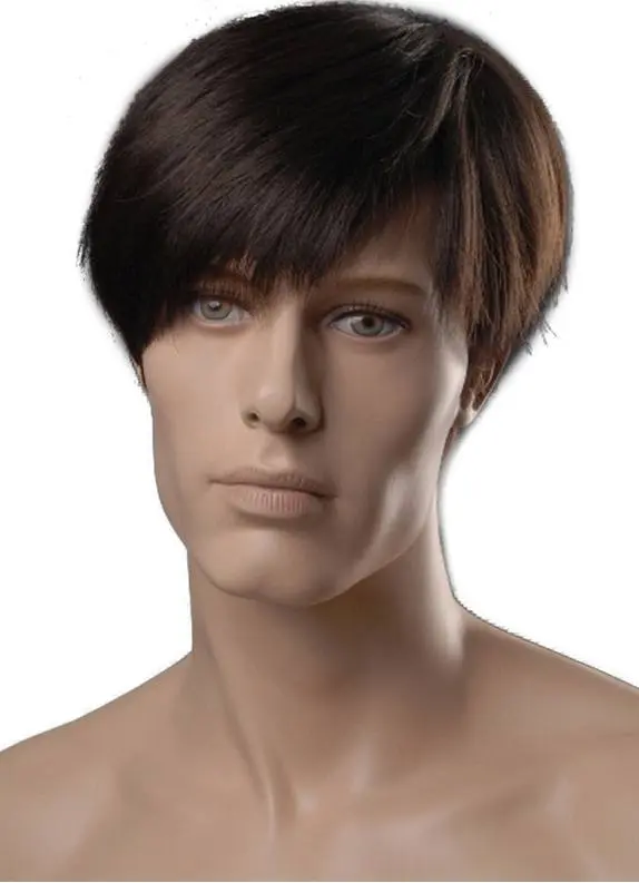Parker - Heat Resistant 6 Inch Short Straight Men's Wig - Image 5