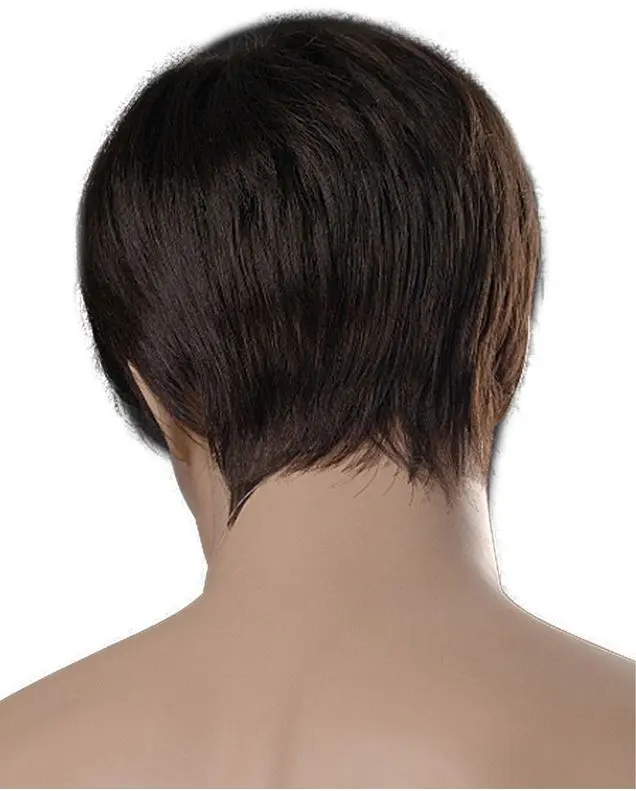 Parker - Heat Resistant 6 Inch Short Straight Men's Wig - Image 6