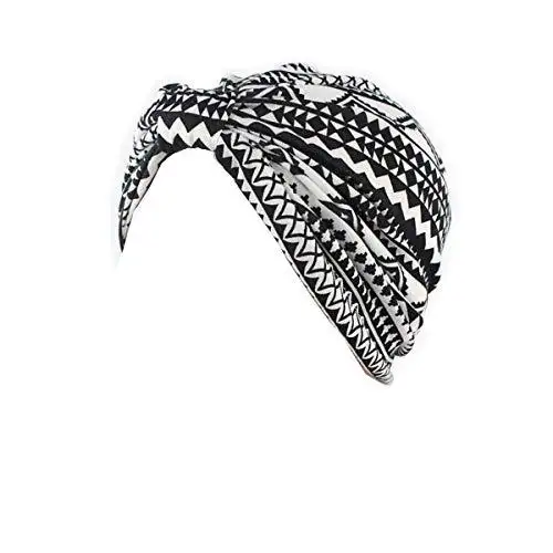 Printed Leopard and Assorted Print Cotton Turban Sleep Cap - Image 21